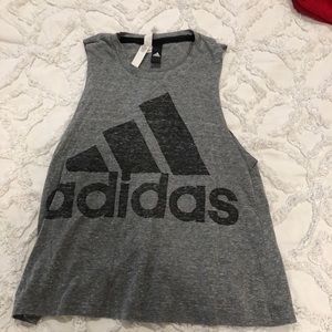 Adidas grey tank top